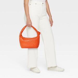 A New Day Woven Slouchy Shoulder Handbag